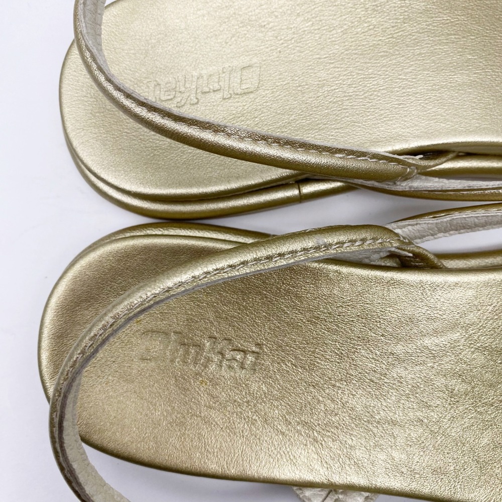 OluKai Gold Metallic Strappy Sandals - Picture 5 of 8